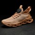 Men Sport Breathable Knitted Fabric Slip Resistant Casual Running Shoes