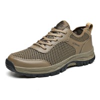 Men Mesh Breathable Non-slip Soft Outdoor Hiking Shoes