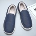 Men Stitching Cloth Warm Comfy Elastic Slip-on Sport Casual Flat Shoes