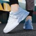 Men Shoes Breathable Mesh Color Changing Lace Up Running Walking Sneakers