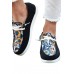 Women's Shoes - Multicolor Sunflower Slip On Flat Sneakers