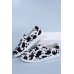 Women's Shoes - Cow Print Lace Up Round Toe Flat Sneakers