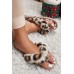 Slippers - Leopard Faux Fur Flip Flop Slippers