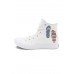 Men's Shoes - White American Flag Graphic Print High Top Canvas Shoes