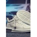 Men's Shoes - White Solid Color Lace-up Round Toe Men's Sports Shoes