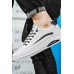 Men's Shoes - White Men's breathable trendy flat shoes