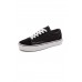 Men's Shoes - Black Men's Low Top Canvas Sneakers