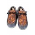 Men's Shoes - Brown Men's Cloth Shoes Simple Cool Trendy Print Casual Shoes